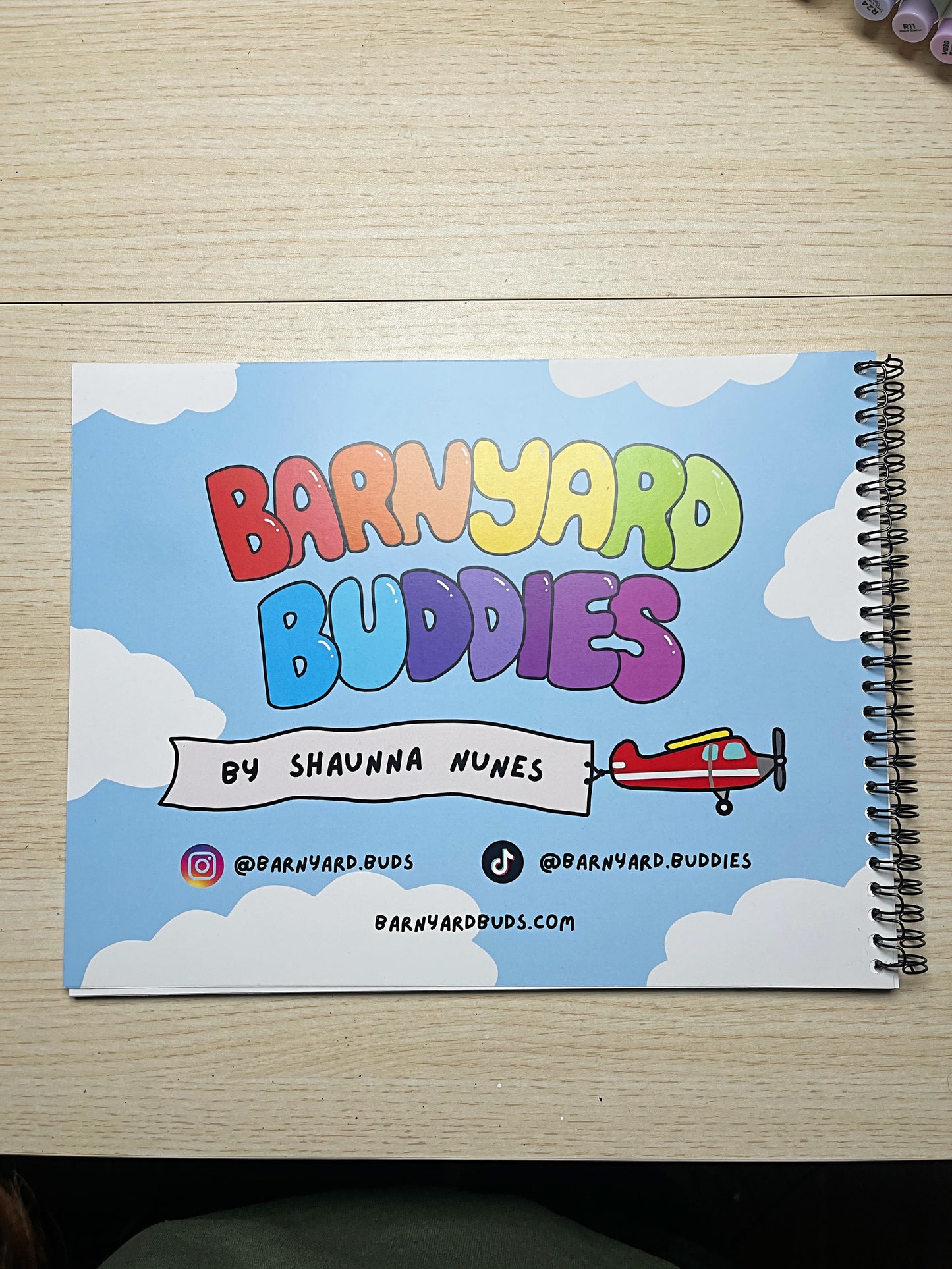 Barnyard Buddies Volume One Coloring Book with Page Protector